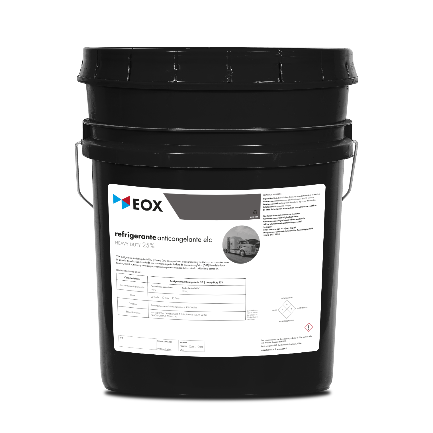 [AC0404] Refrigerante Anticongelante ELC | Heavy Duty 25% (-10°C)
