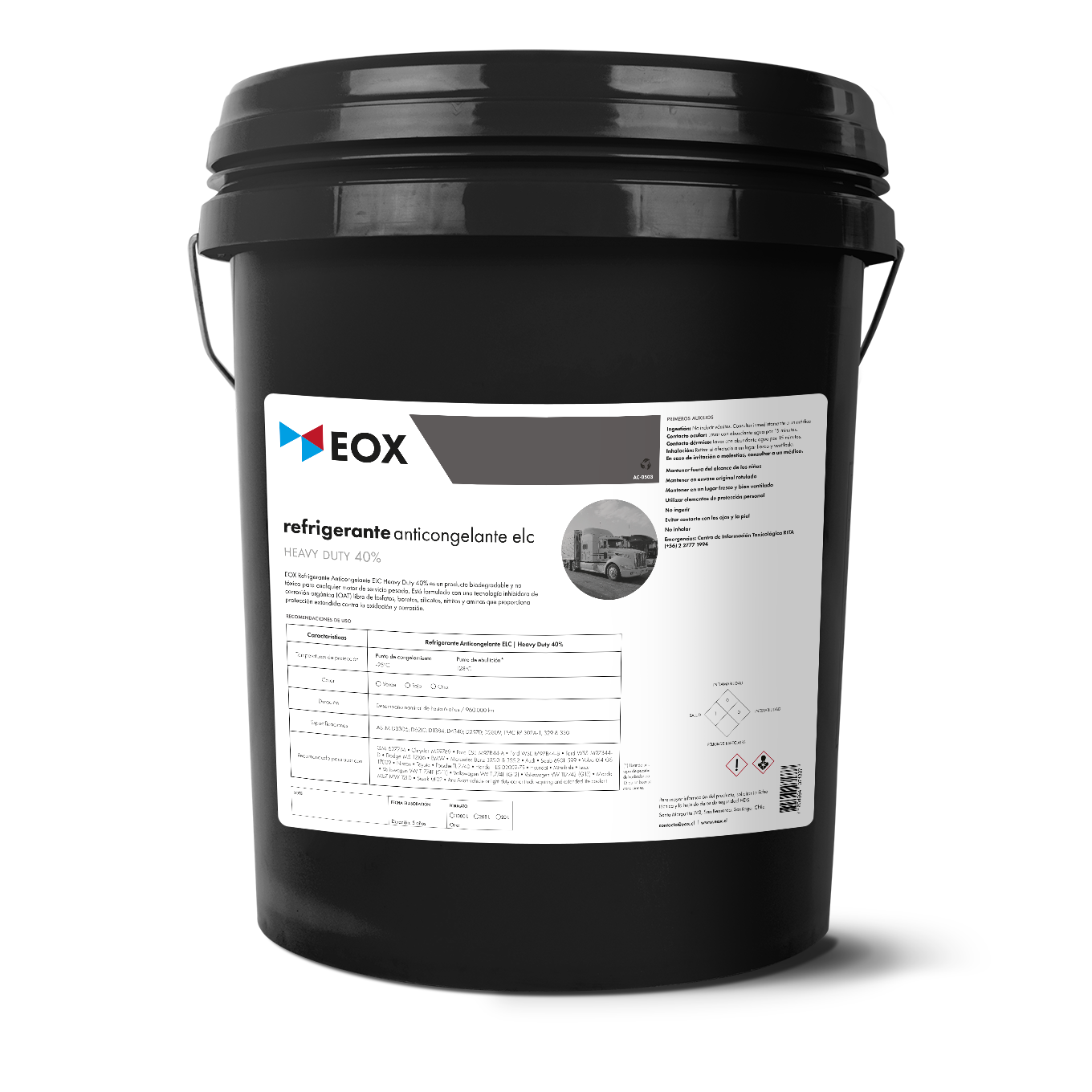 [AC0503] Refrigerante Anticongelante ELC | Heavy Duty 40% (-25°C)