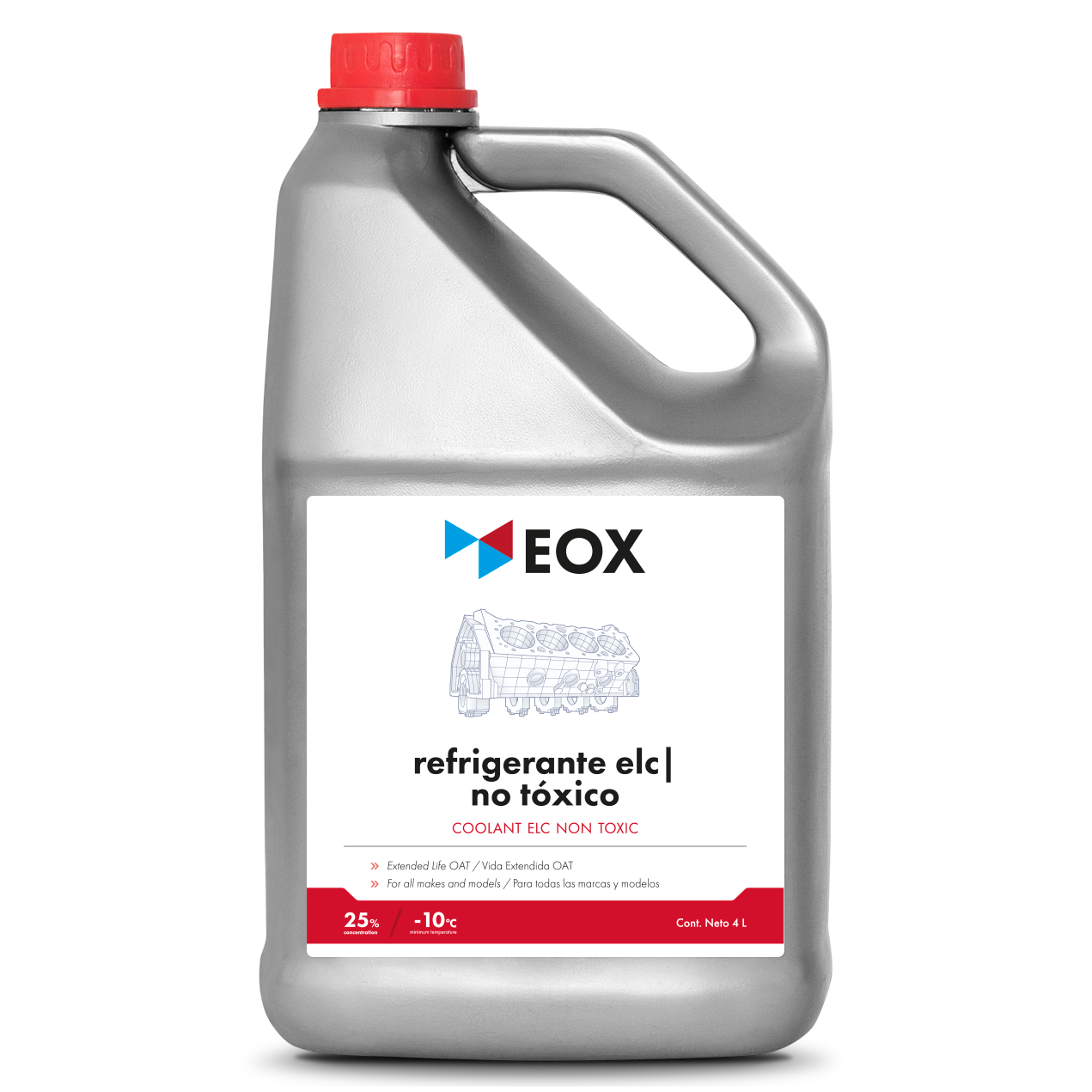 [AC07] Refrigerante ELC No Tóxico | Coolant ELC Non Toxic 25% (-10°C)