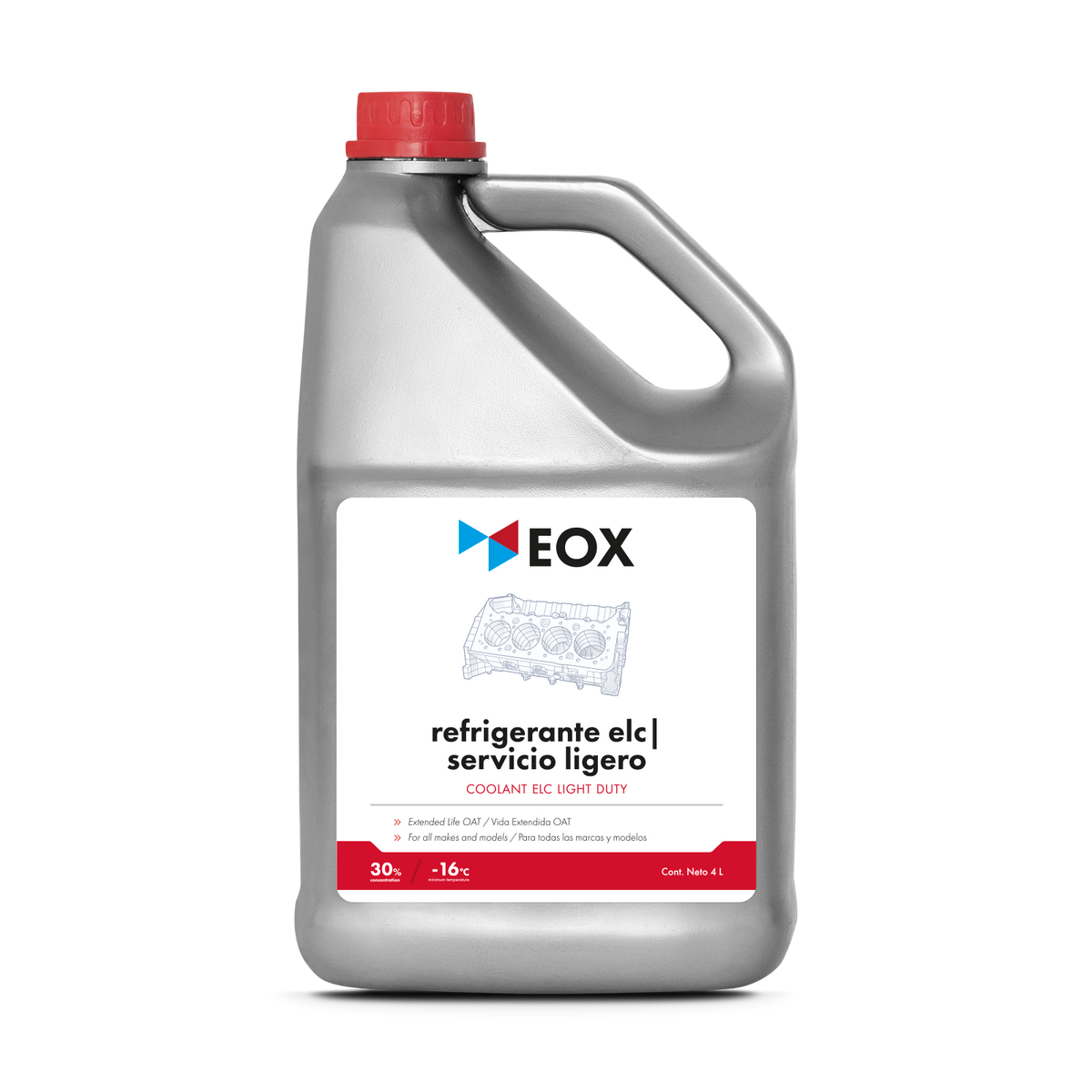 [AC30] Refrigerante ELC Servicio Ligero - Bidón 4 L / Magenta Flúor