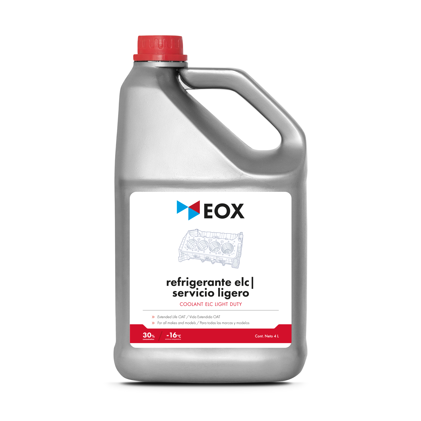 [AC30] Refrigerante ELC Servicio Ligero | Coolant ELC Light Duty 30% (-16ºC)