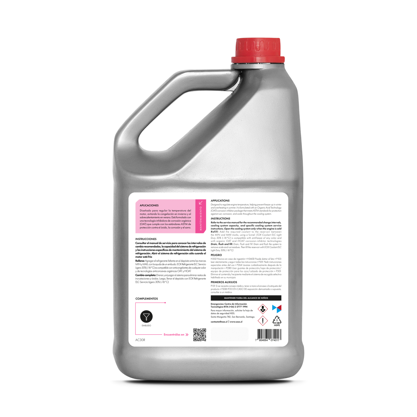 [AC30] Refrigerante ELC Servicio Ligero | Coolant ELC Light Duty 30% (-16ºC)