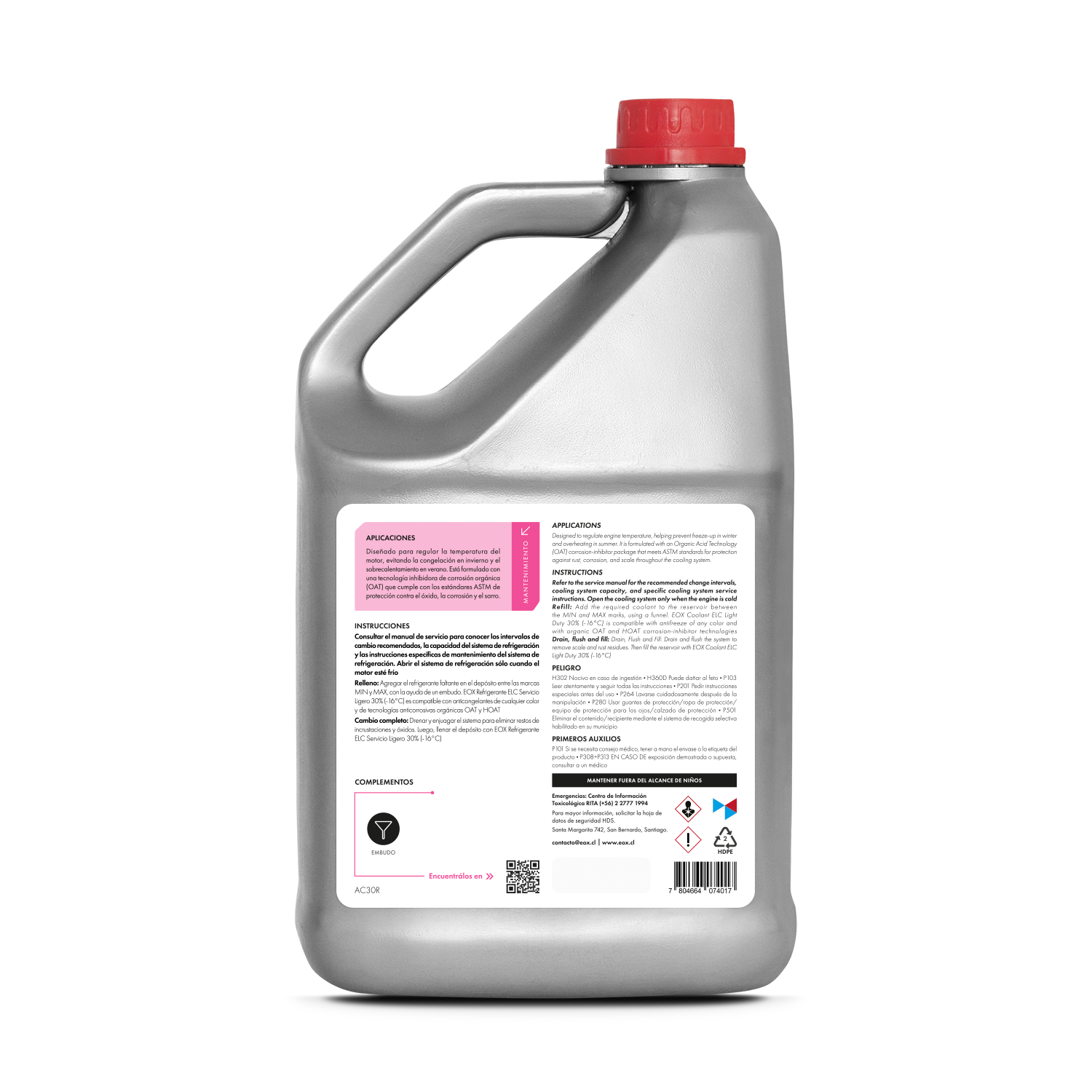 [AC30] Refrigerante ELC Servicio Ligero | Coolant ELC Light Duty 30% (-16ºC)