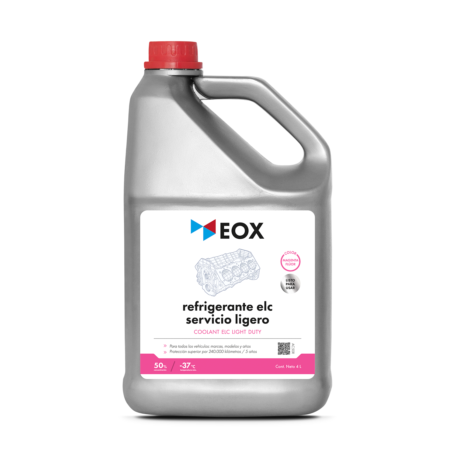 [AC50] Refrigerante ELC Servicio Ligero | Coolant ELC Light Duty 50% (-37°C)