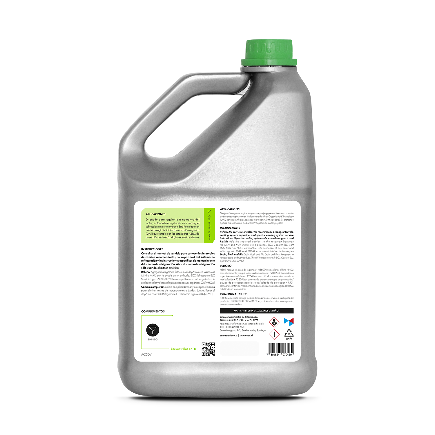 [AC50] Refrigerante ELC Servicio Ligero | Coolant ELC Light Duty 50% (-37°C)