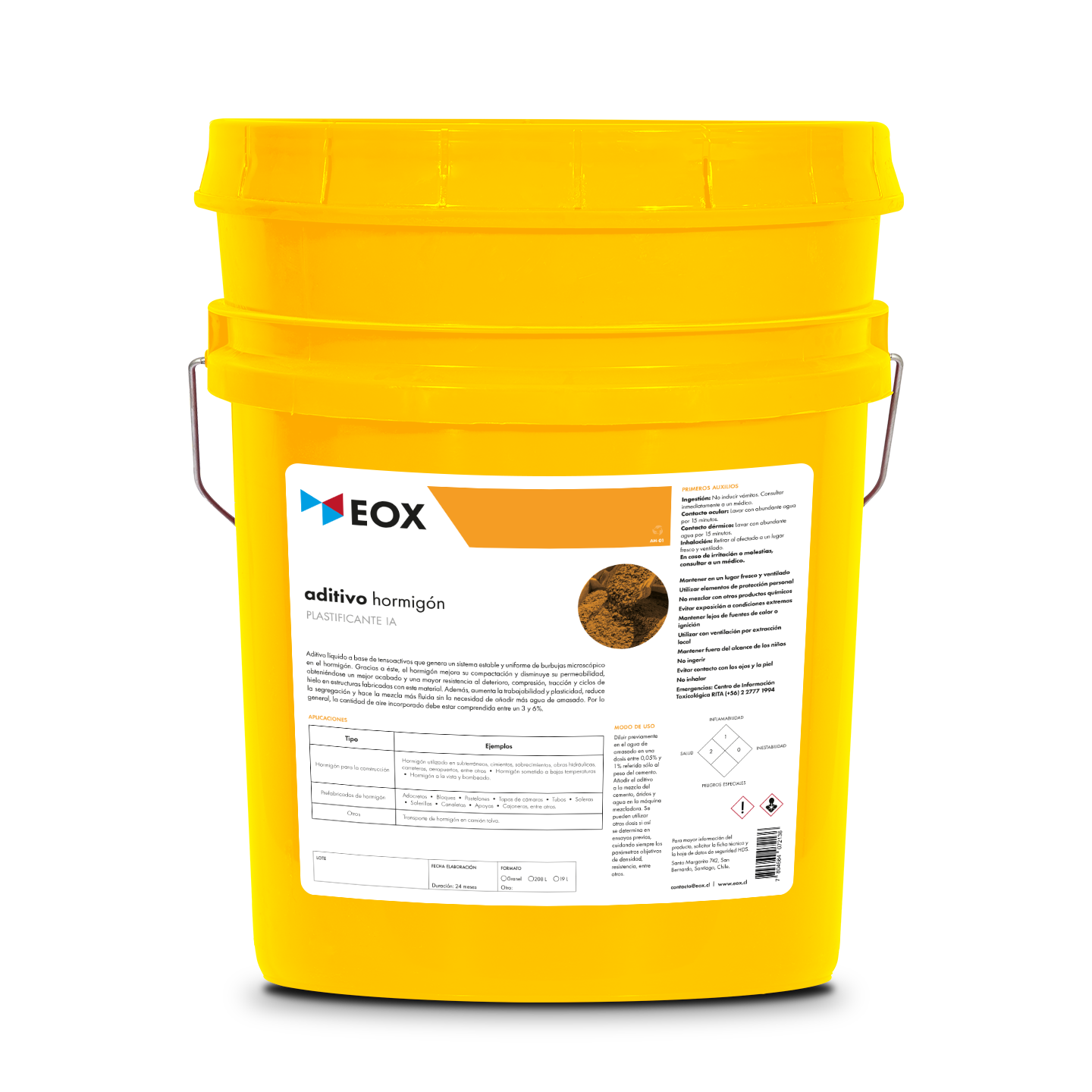 [AH01] Aditivo Hormigón Concentrado | Plastificante IA