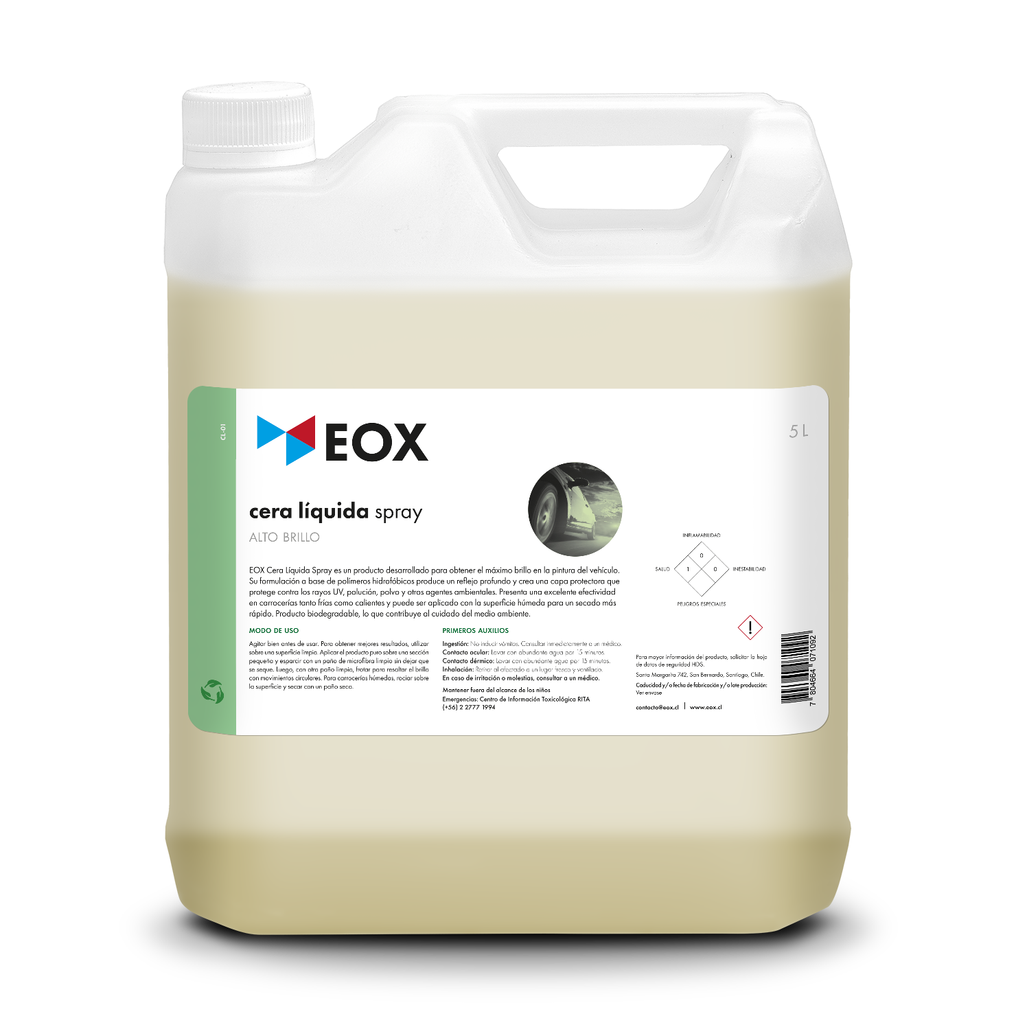 [CL01] Cera Líquida Sintética | Alto Brillo