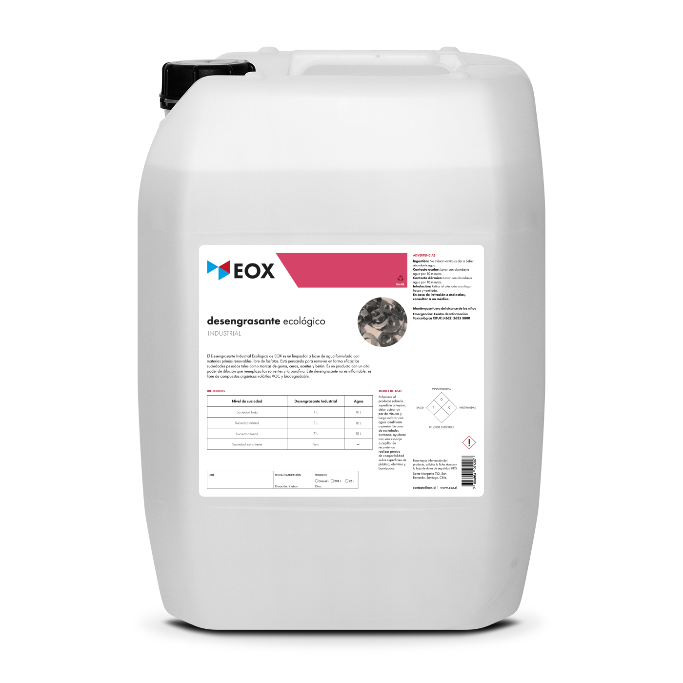[DA08] Desengrasante Ecológico | Industrial