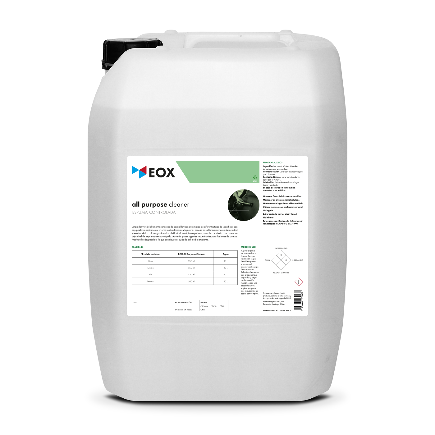 [LT02] All Purpose Cleaner | Espuma Controlada