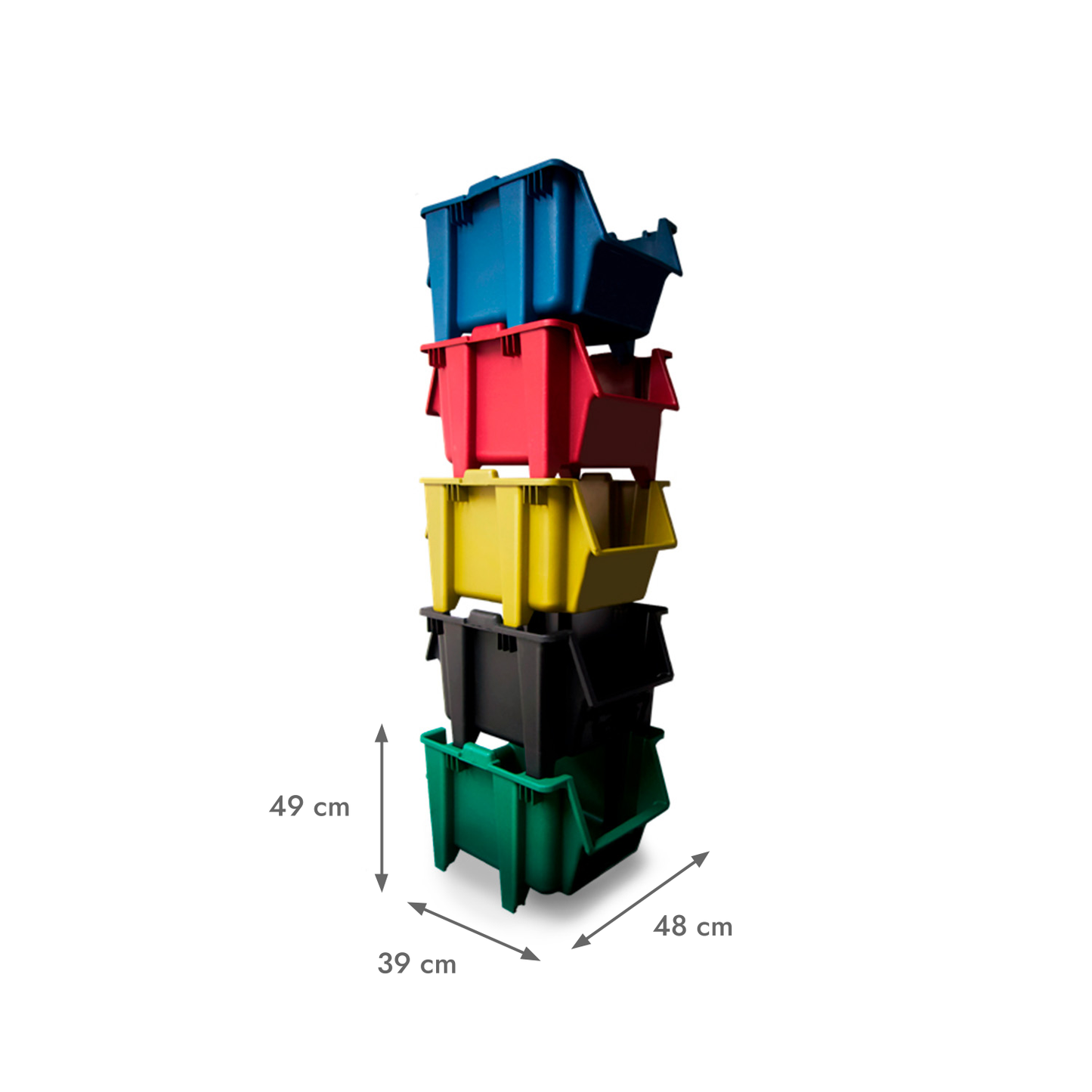 [AA51] KIT Contenedores Apilables | Multicolor