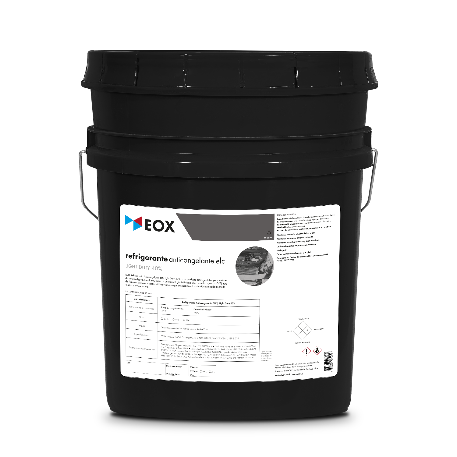 [AC0202] Refrigerante Anticongelante ELC | Light Duty 40% (-25°C)