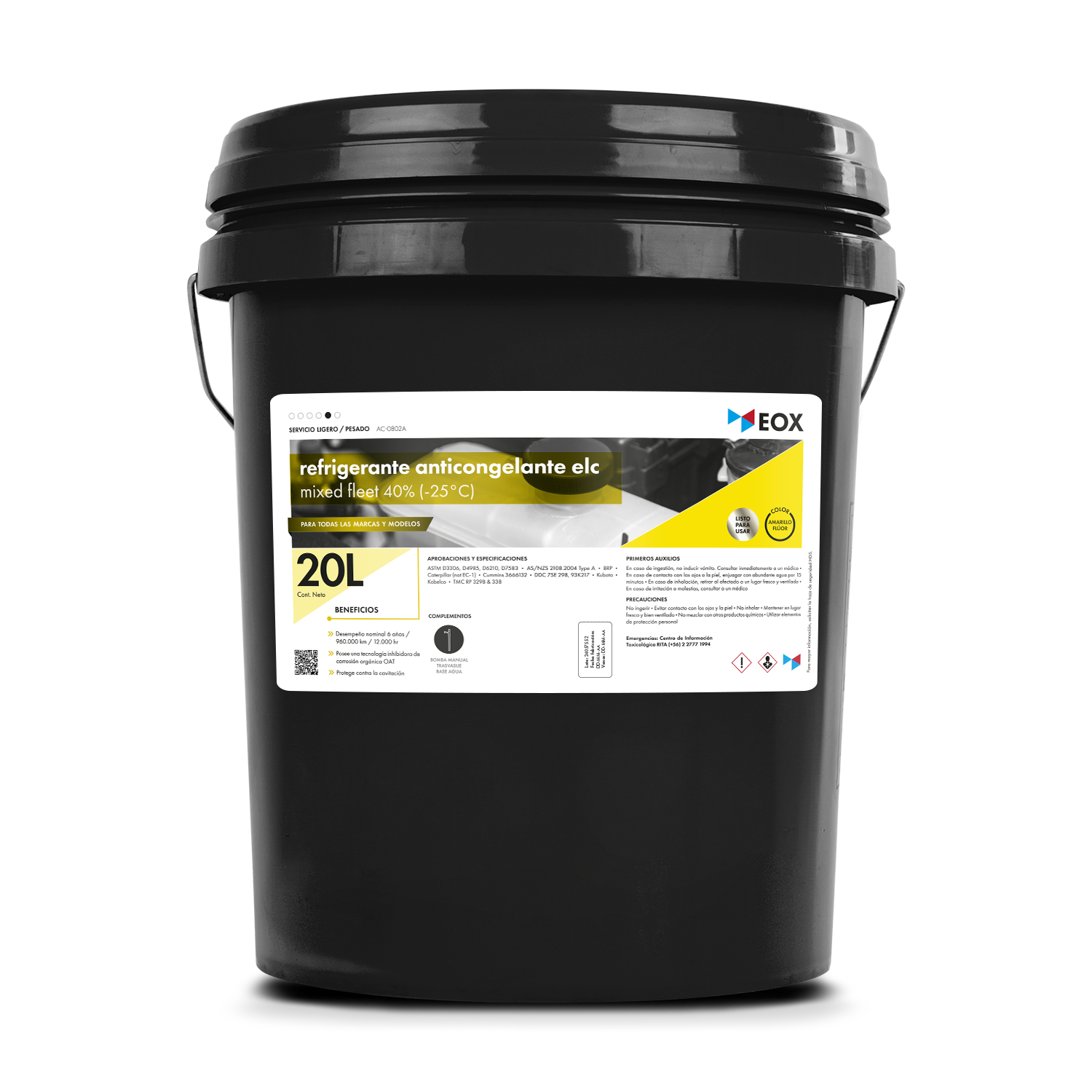 [AC0802] Refrigerante Anticongelante ELC | Mixed Fleet 40% (-25°C)