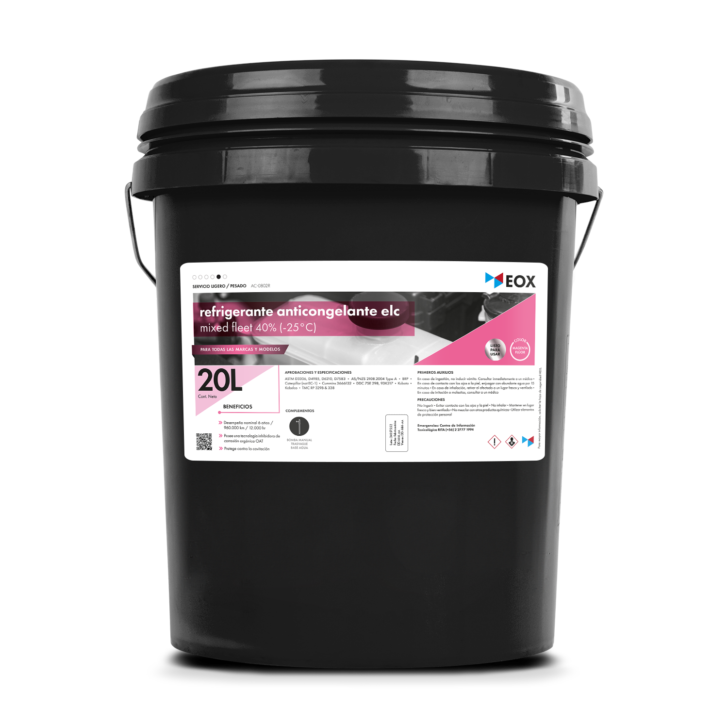 [AC0802] Refrigerante Anticongelante ELC | Mixed Fleet 40% (-25°C)