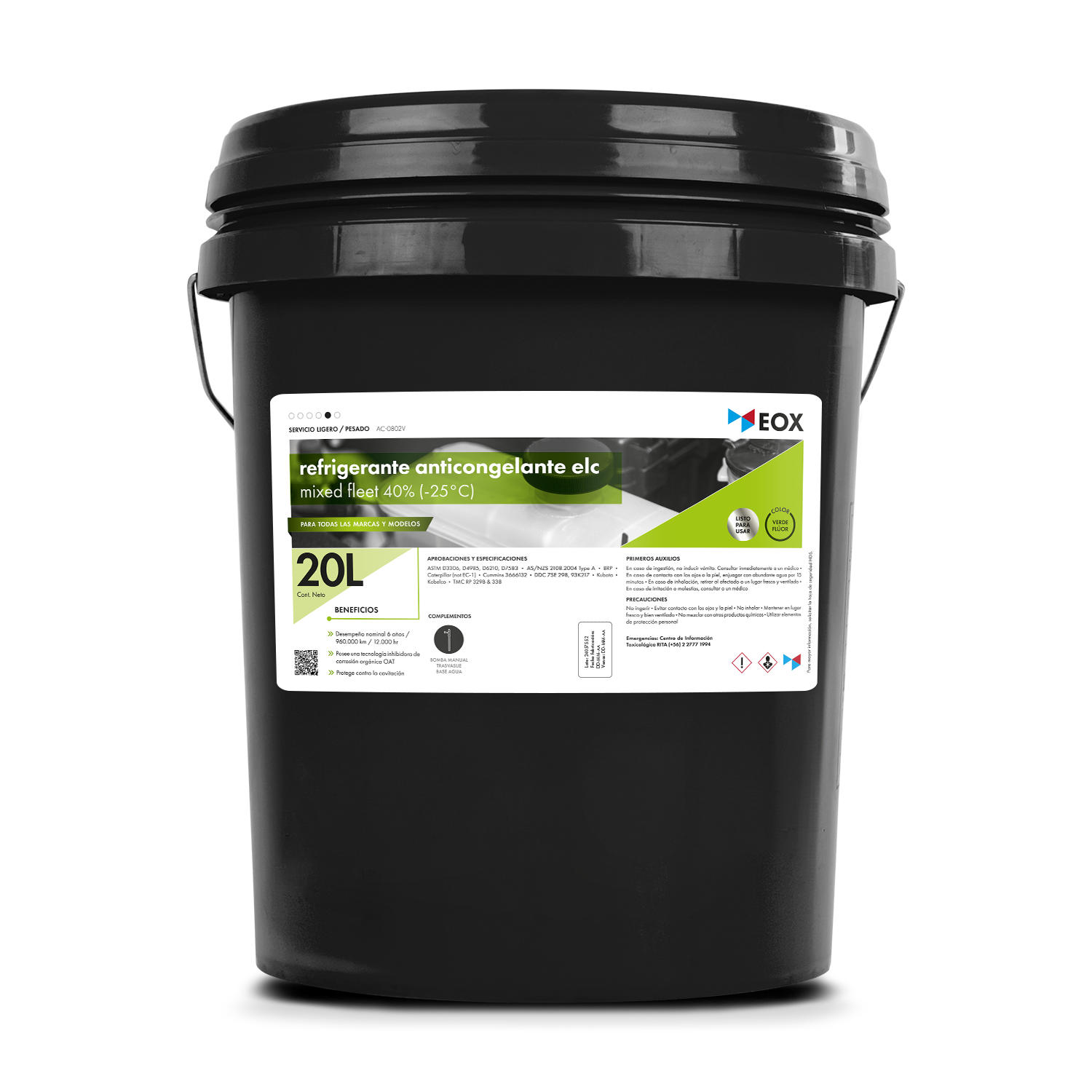 [AC0802] Refrigerante Anticongelante ELC | Mixed Fleet 40% (-25°C)