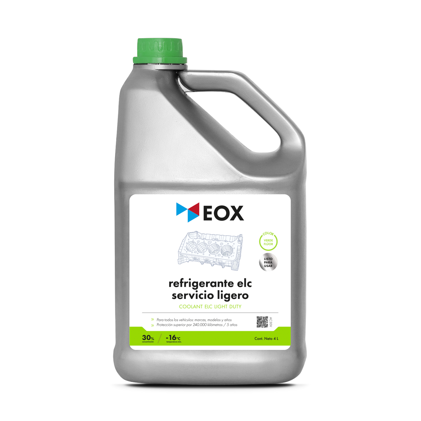 [AC30] Refrigerante ELC Servicio Ligero | Coolant ELC Light Duty 30% (-16ºC)