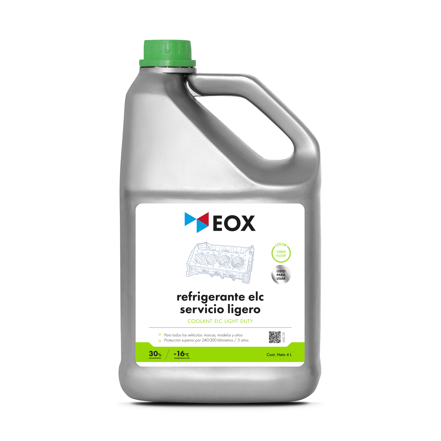 [AC30] Refrigerante ELC Servicio Ligero | Coolant ELC Light Duty 30% (-16ºC)