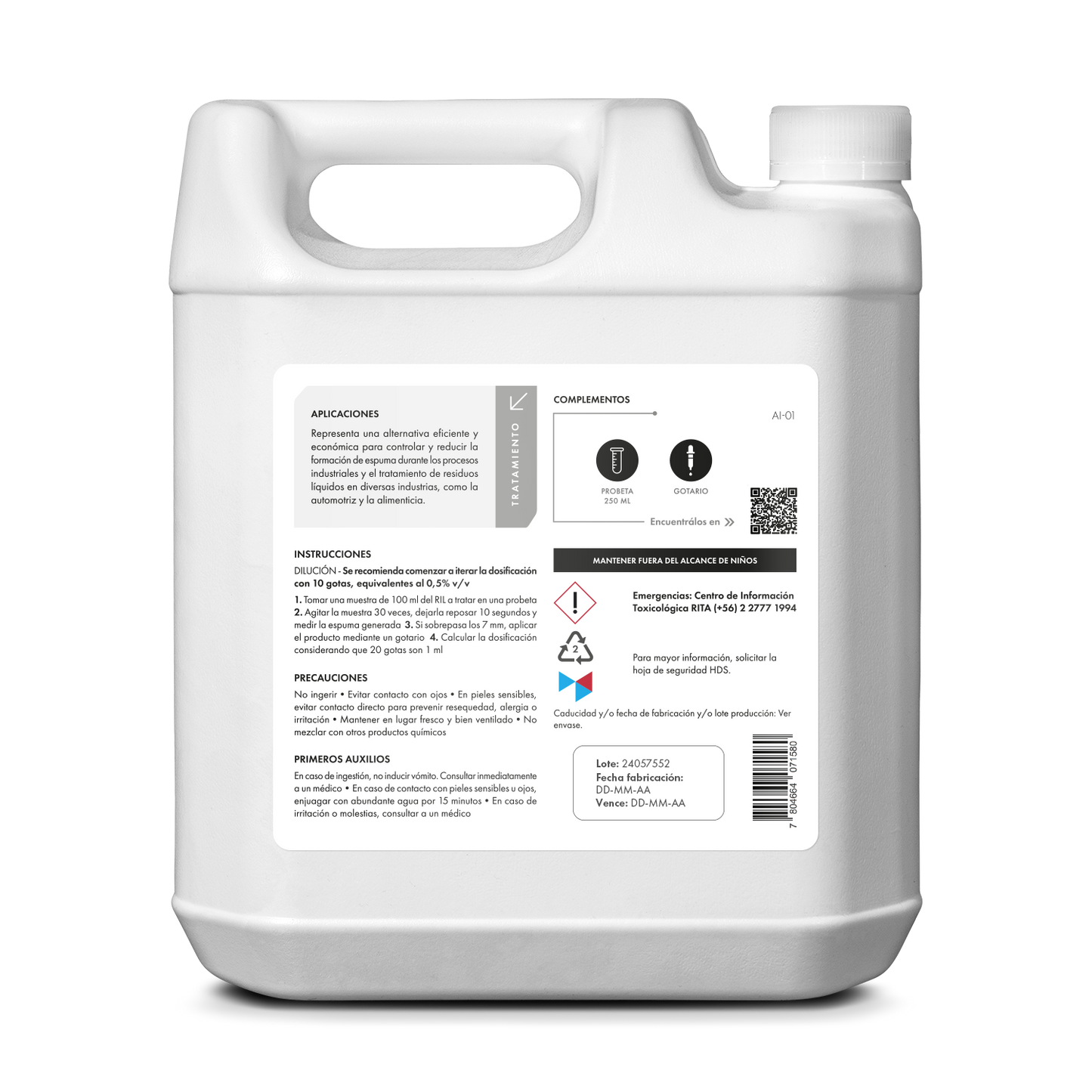 [AI01] Antiespumante Industrial | Concentrado