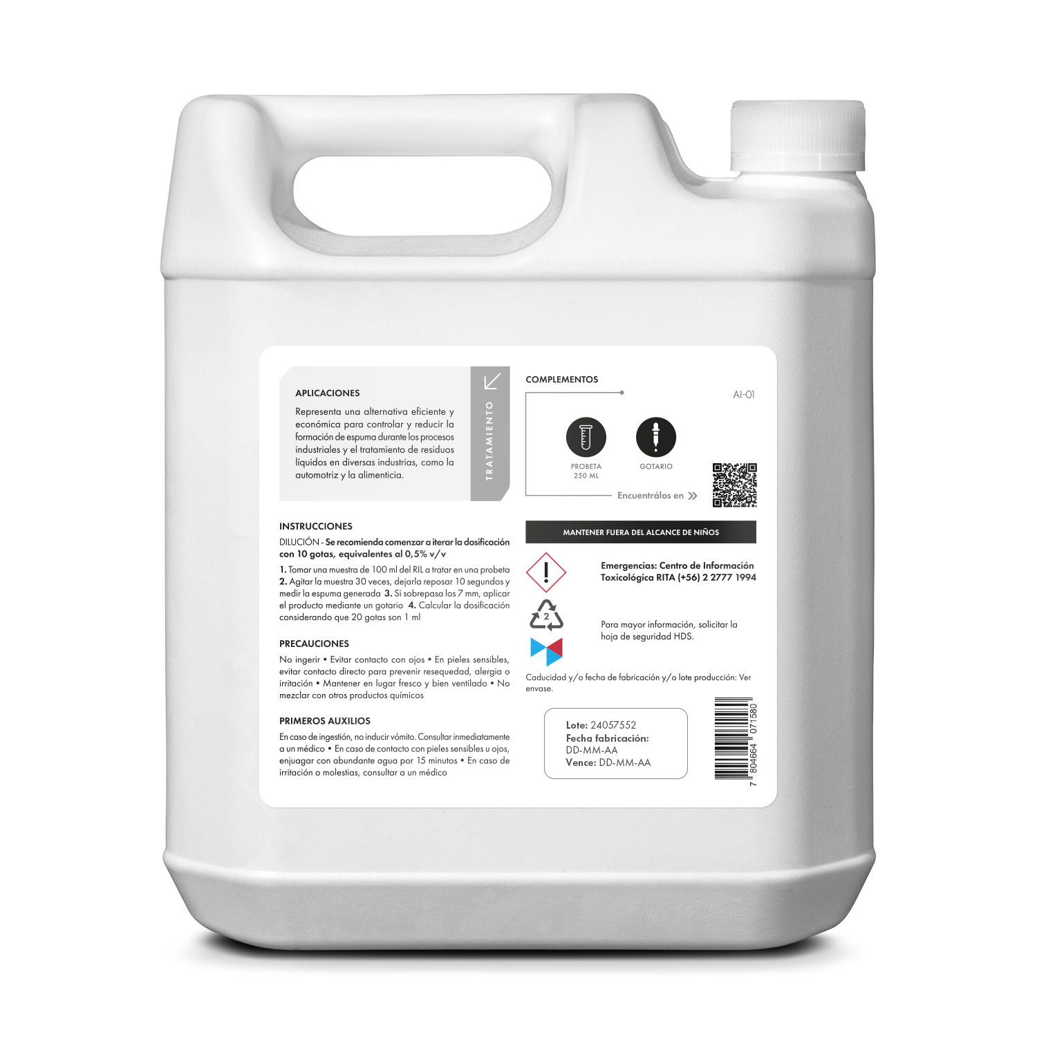 [AI01] Antiespumante Industrial | Concentrado