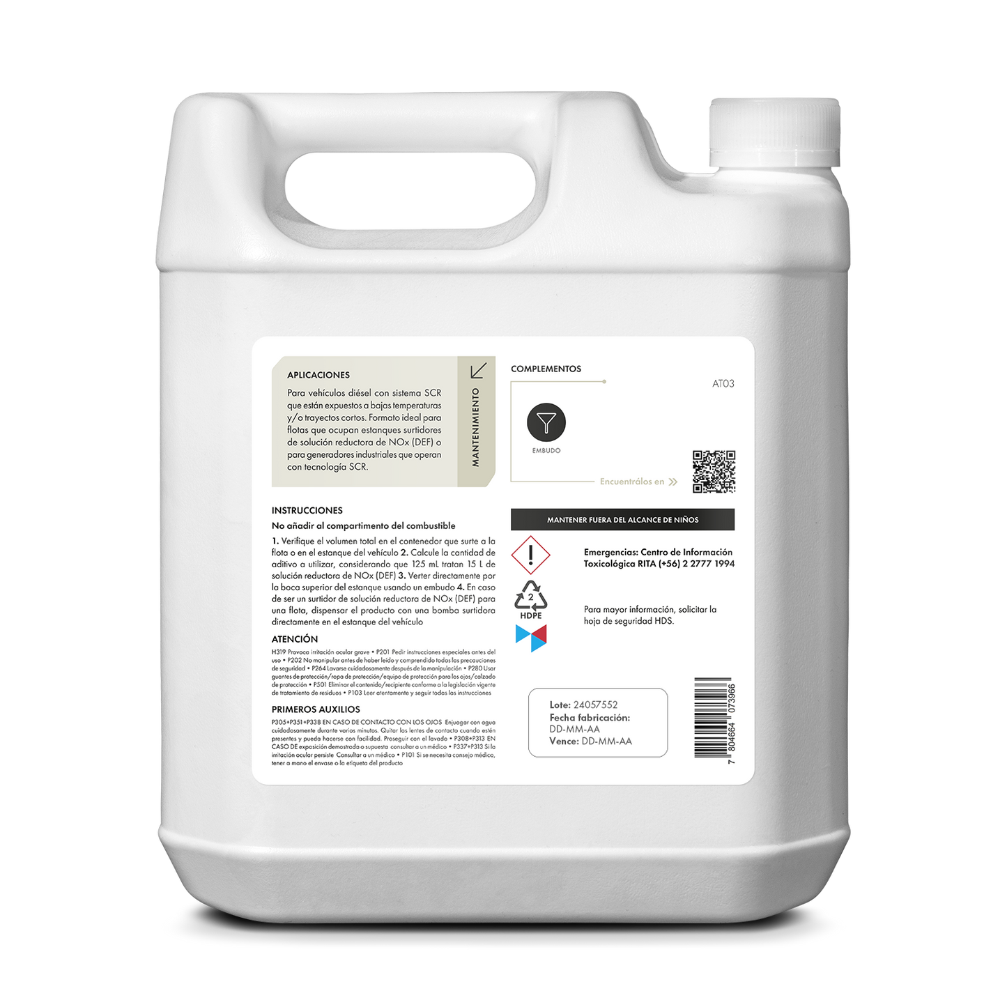 [AT03] Aditivo Anticristalización | Para Flotas