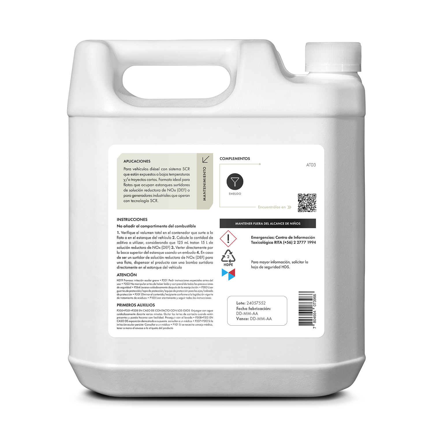 [AT03] Aditivo Anticristalización | Para Flotas