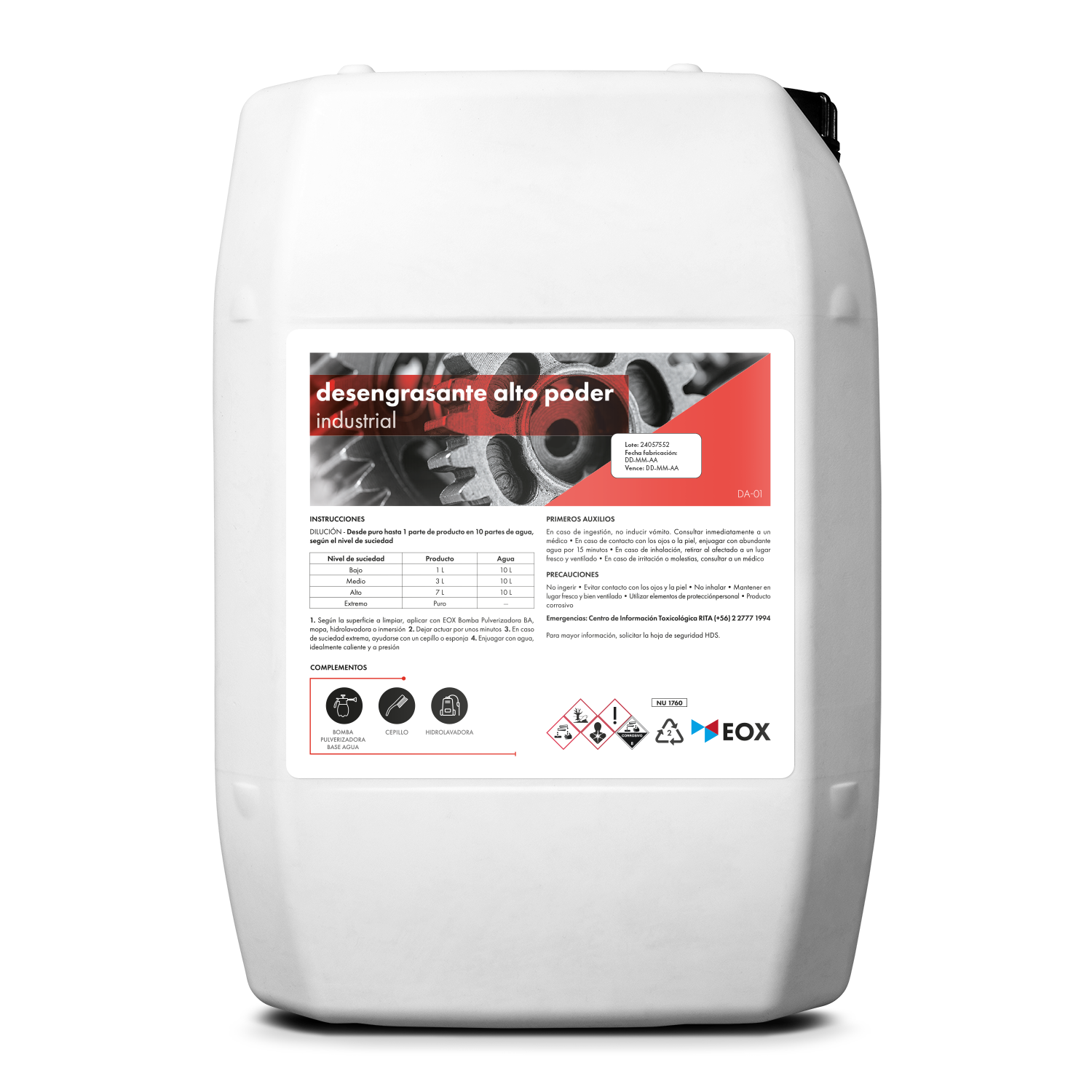 [DA01] Desengrasante Alto Poder | Industrial
