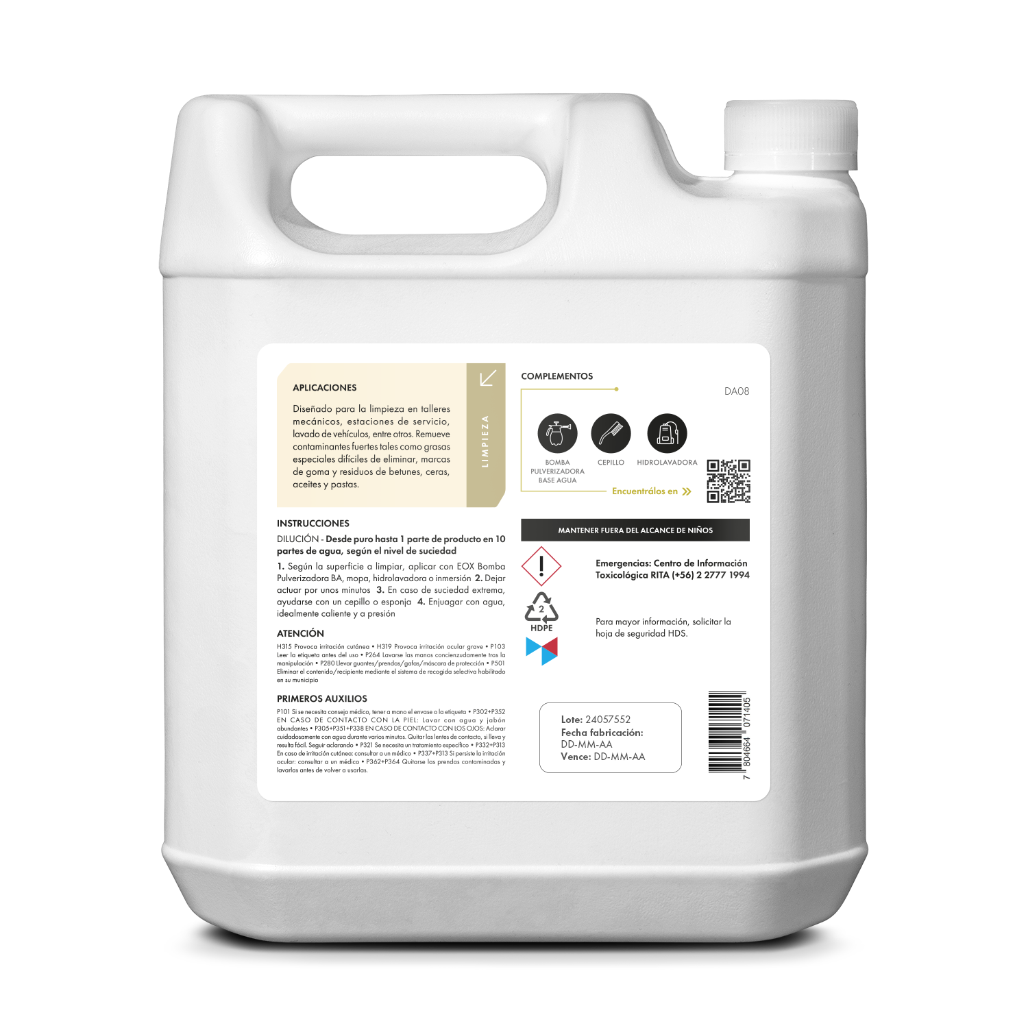 [DA08] Desengrasante Ecológico | Industrial