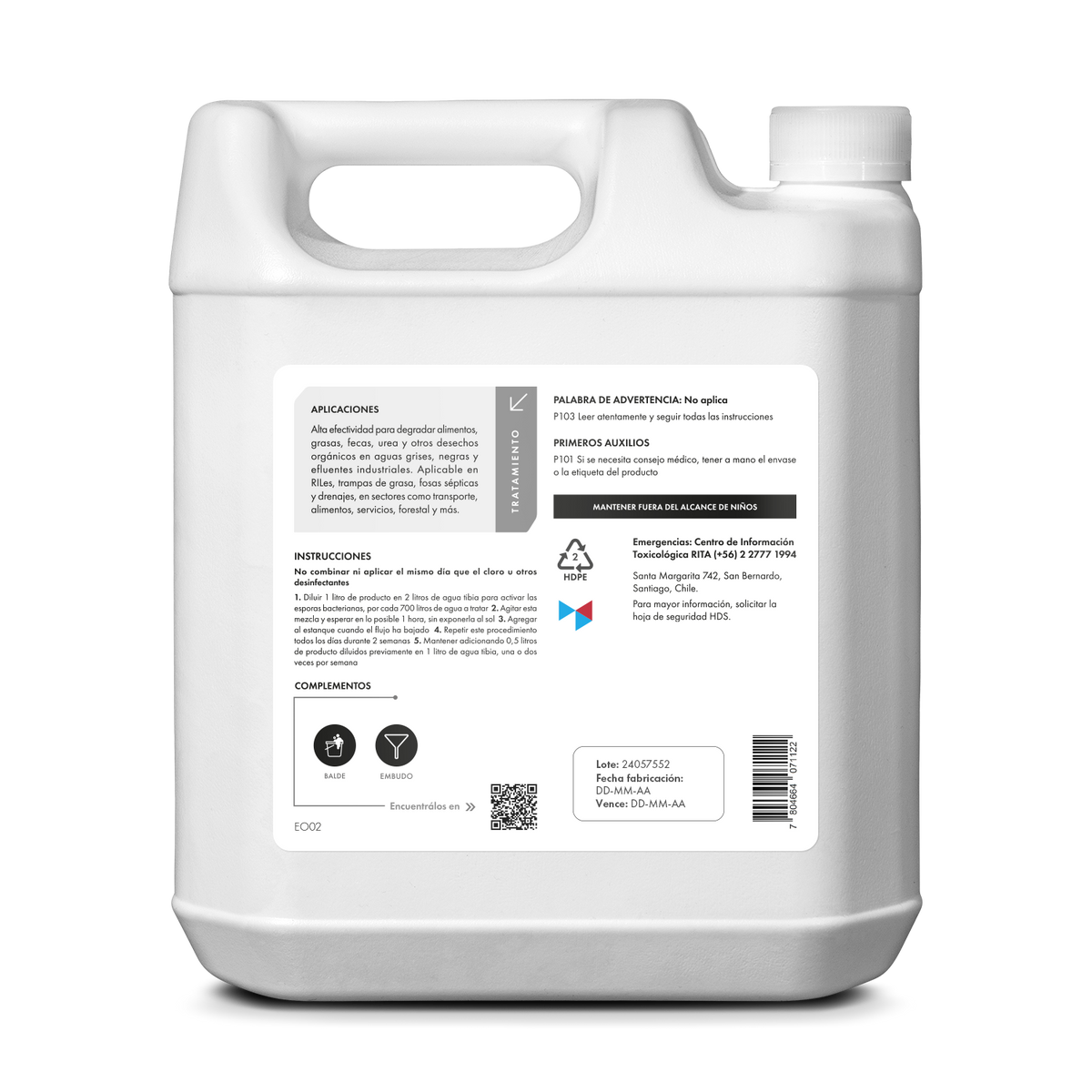 [EO02] Digestor Bacterio Enzimático | Concentrado