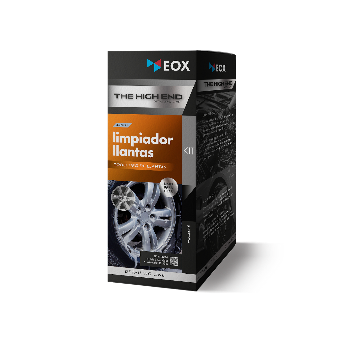 [KIT-DA11] Limpiador de Llantas | Incluye Paño Microfibra 40x40