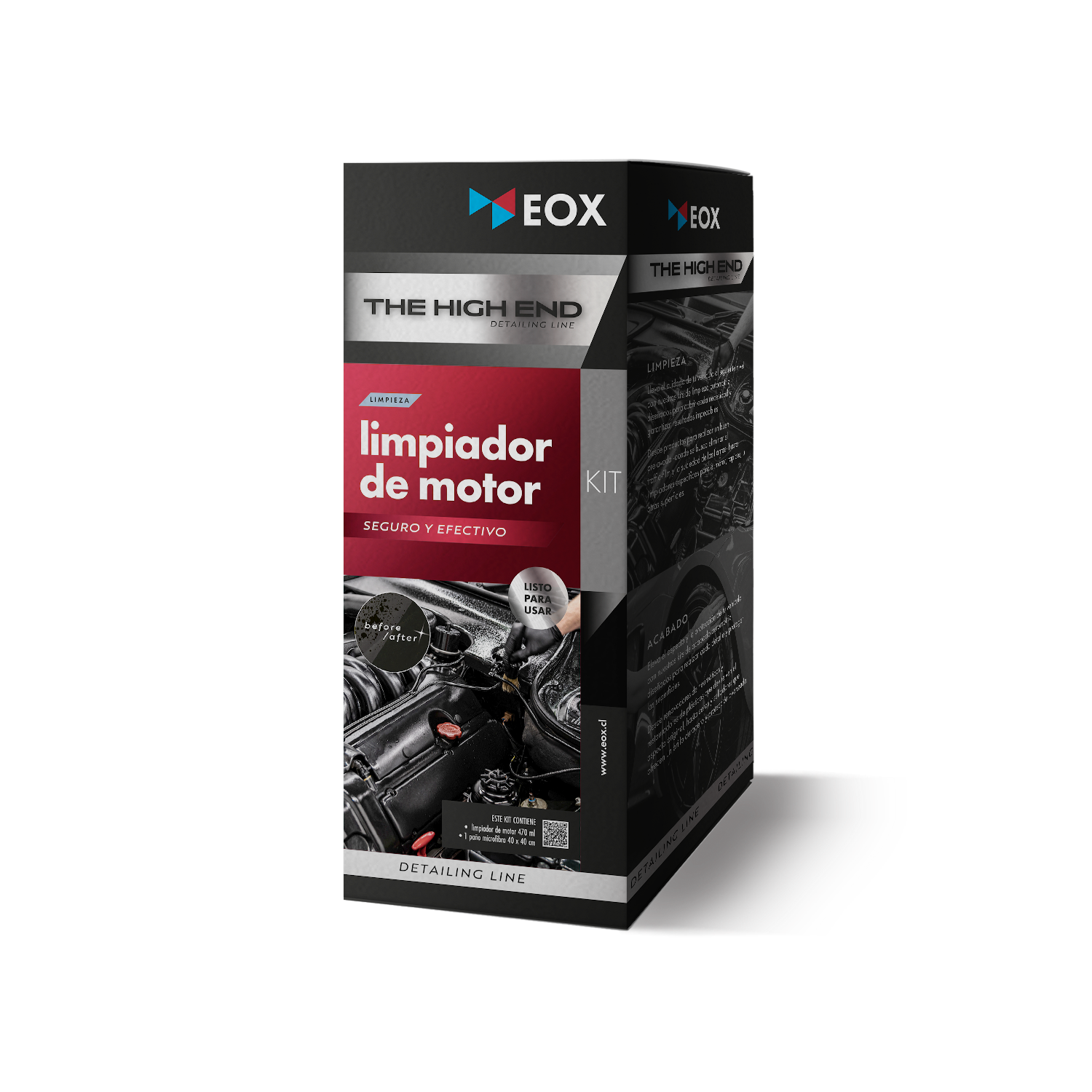 [KIT-DA26] Limpiador de Motor | Incluye Paño Microfibra 40x40