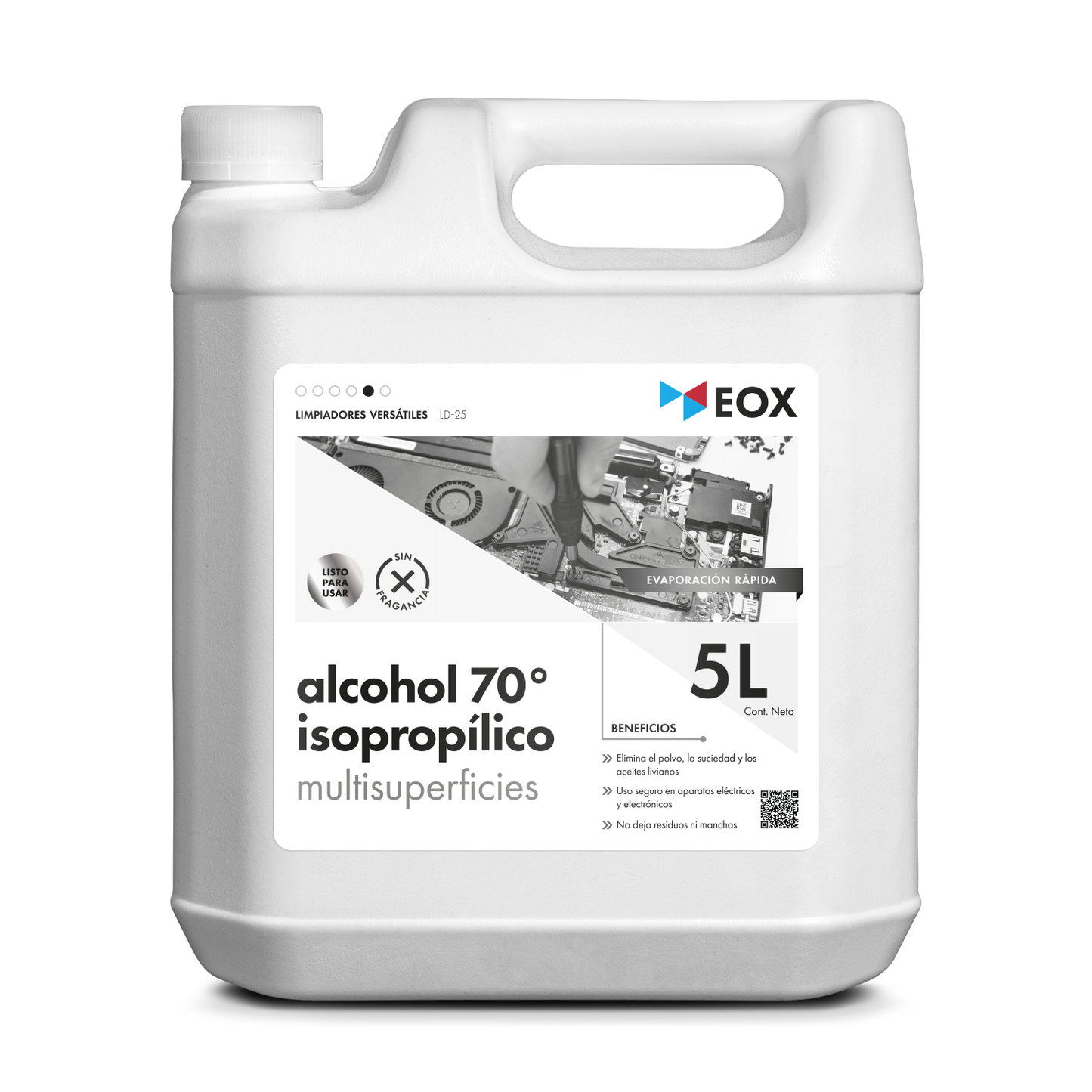 [LD25] Alcohol 70° Isopropílico | Multisuperficies