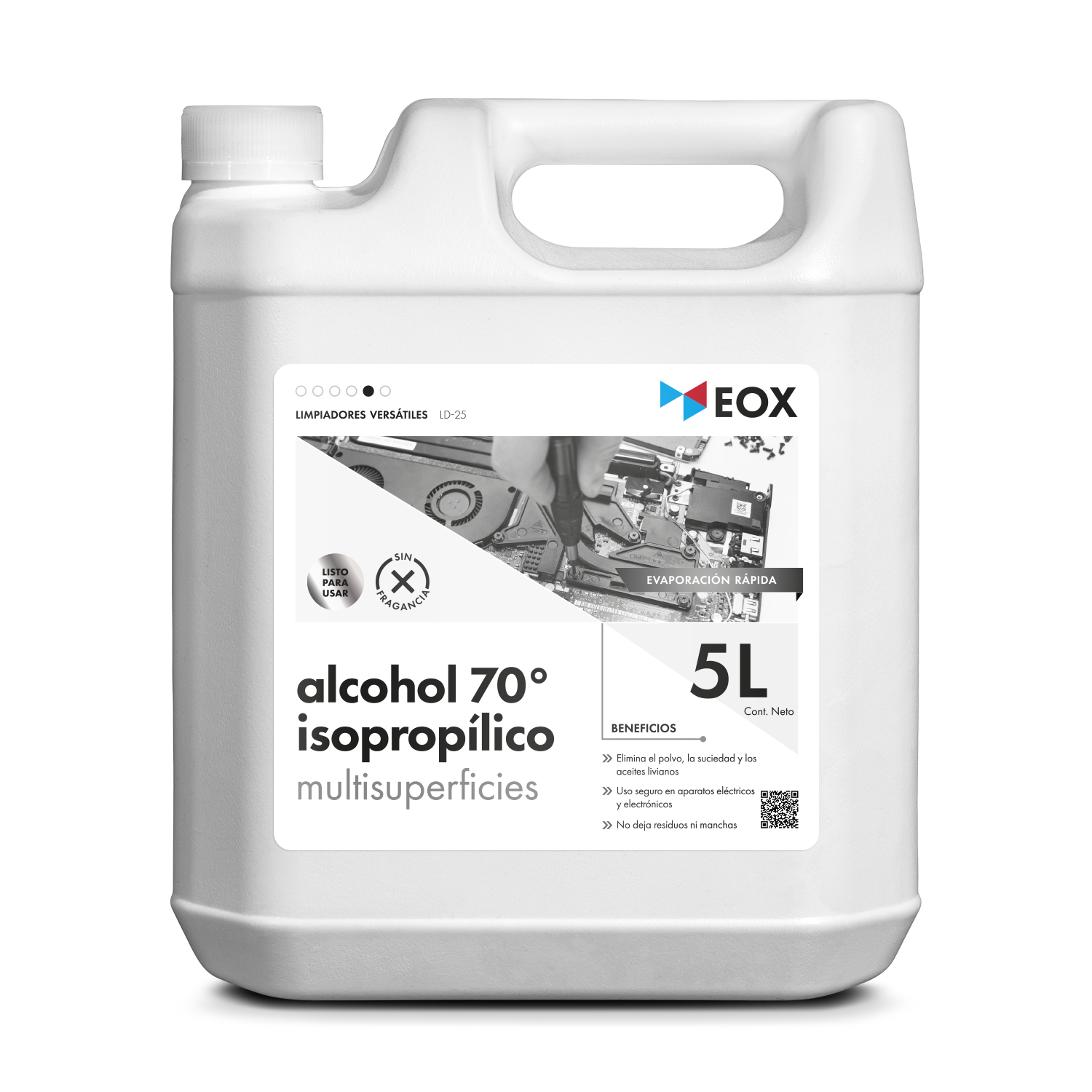 [LD25] Alcohol 70° Isopropílico | Multisuperficies