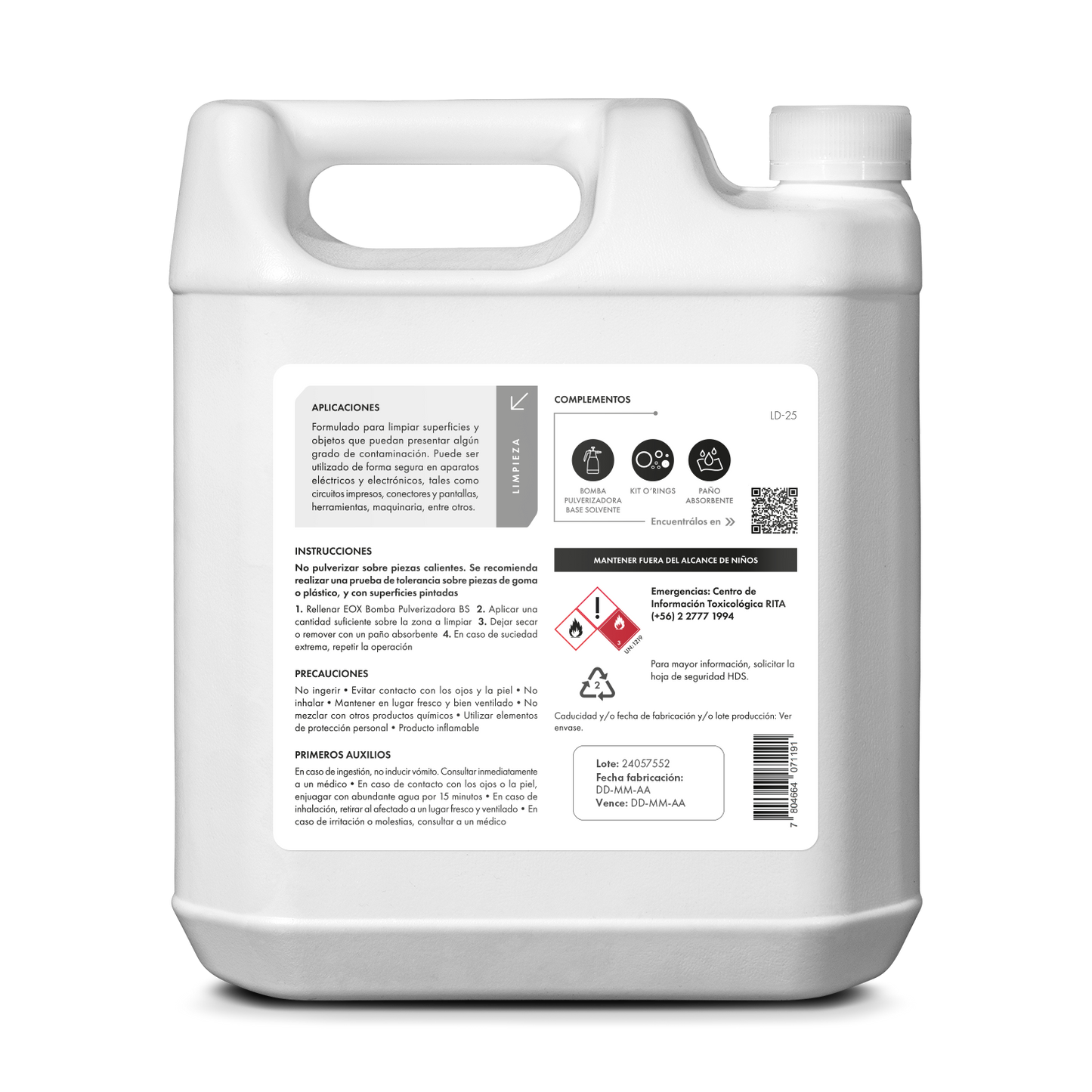 [LD25] Alcohol 70° Isopropílico | Multisuperficies