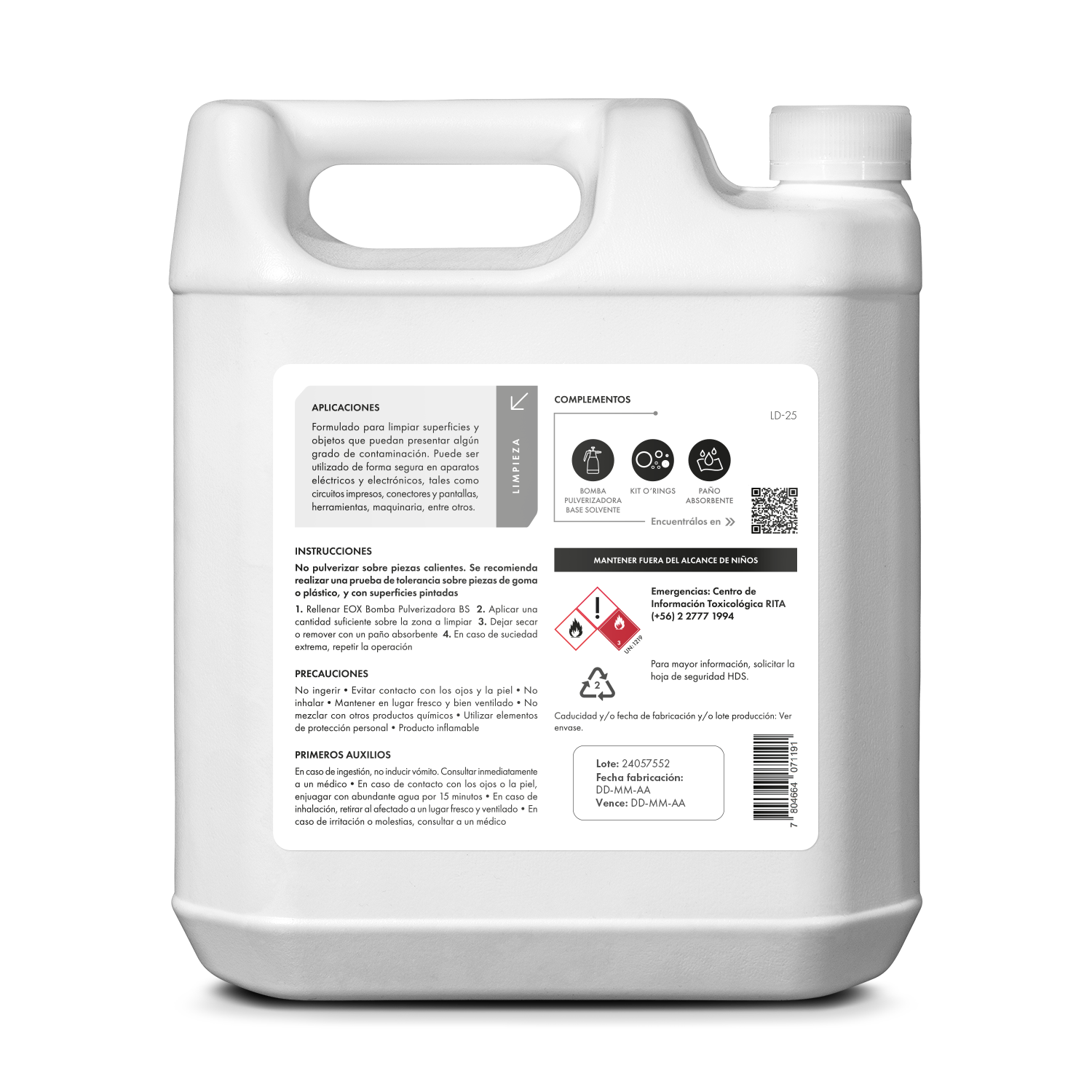 [LD25] Alcohol 70° Isopropílico | Multisuperficies