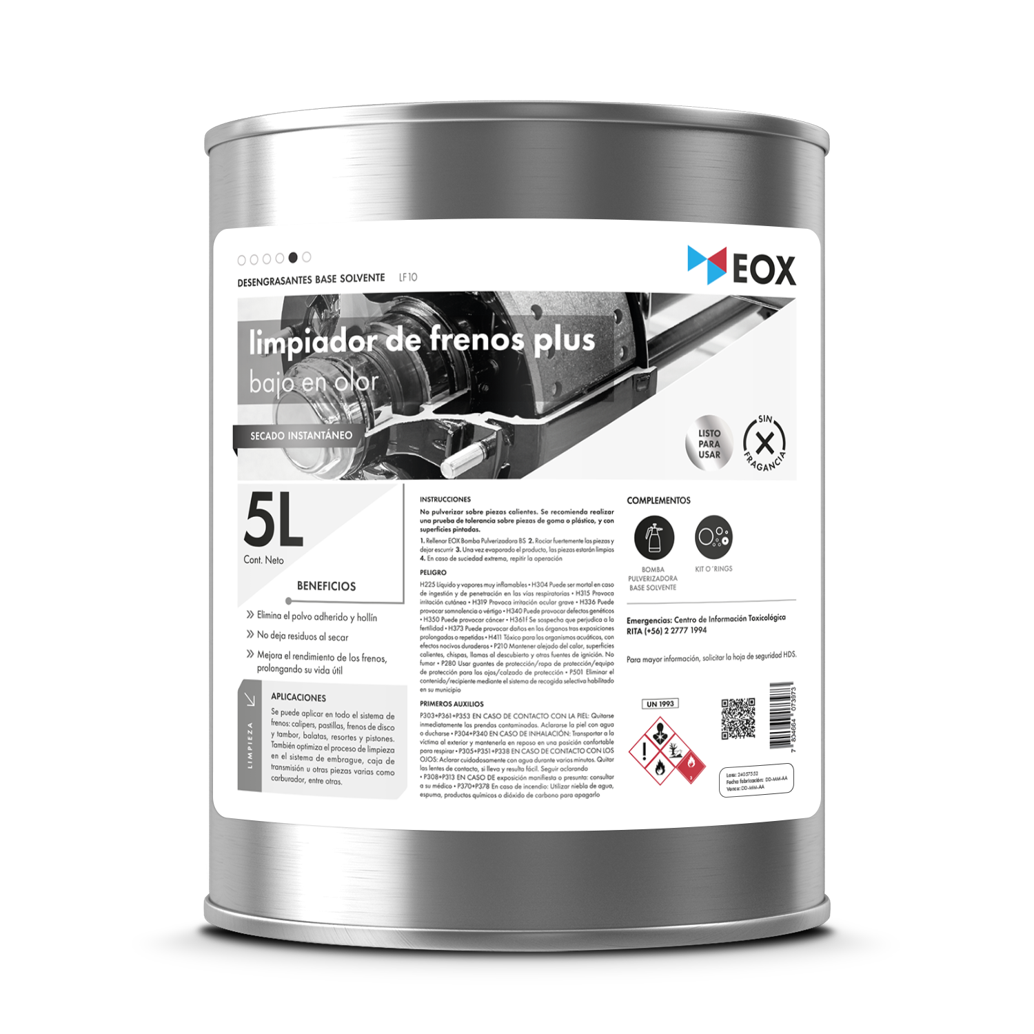 [LF10] Limpiador de Frenos Plus | Bajo en Olor