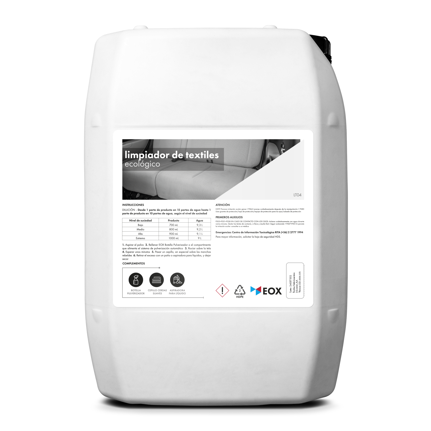 [LT04] Limpiador de Textiles | Ecológico