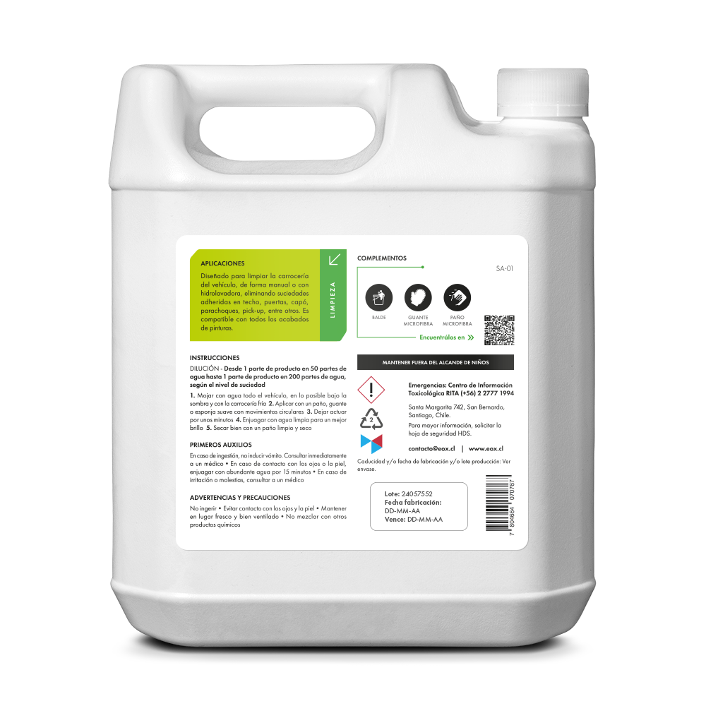 [SA01] Shampoo Automotriz | Concentrado