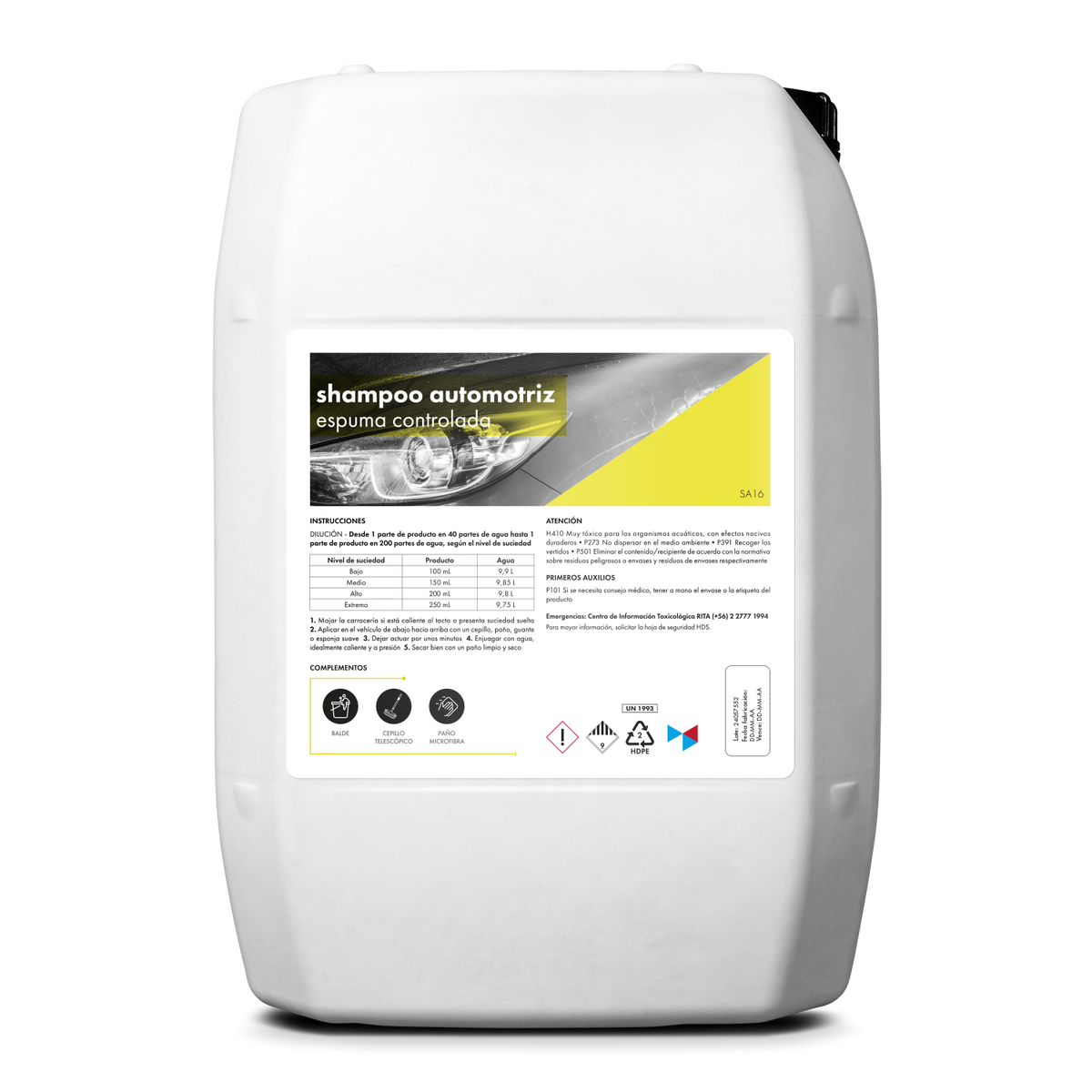 [SA16] Shampoo Automotriz | Espuma Controlada