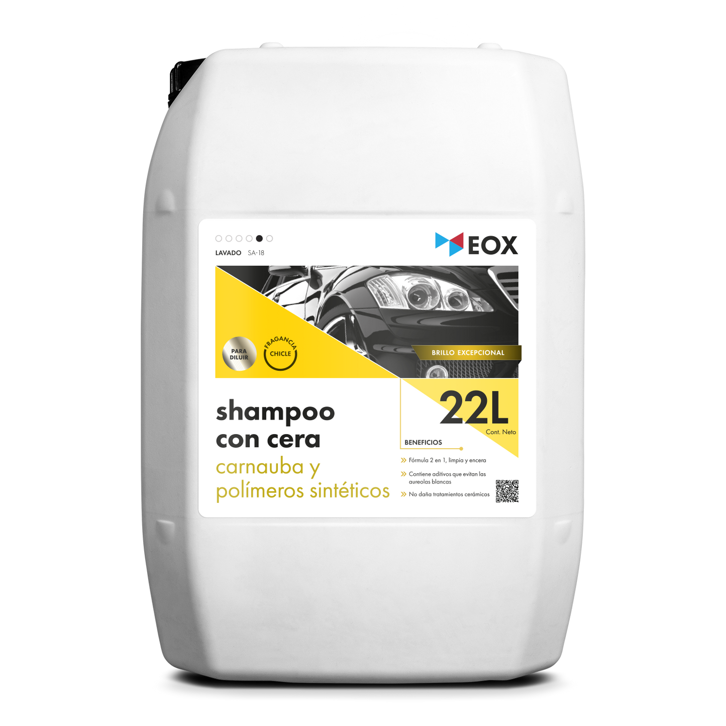 [SA18] Shampoo con Cera | Carnauba y Polímeros Sintéticos