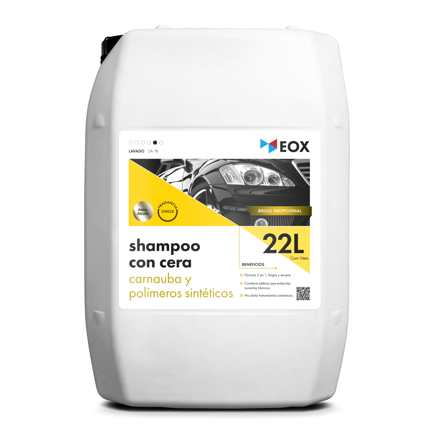 [SA18] Shampoo con Cera | Carnauba y Polímeros Sintéticos