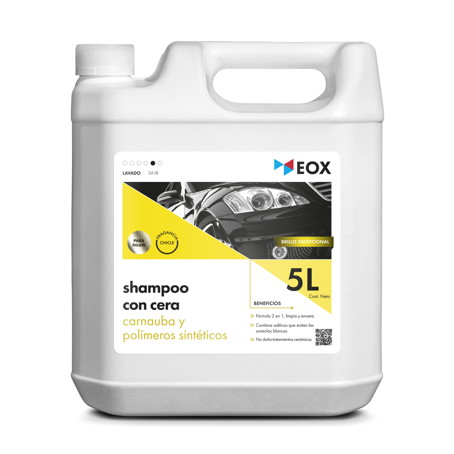 [SA18] Shampoo con Cera | Carnauba y Polímeros Sintéticos