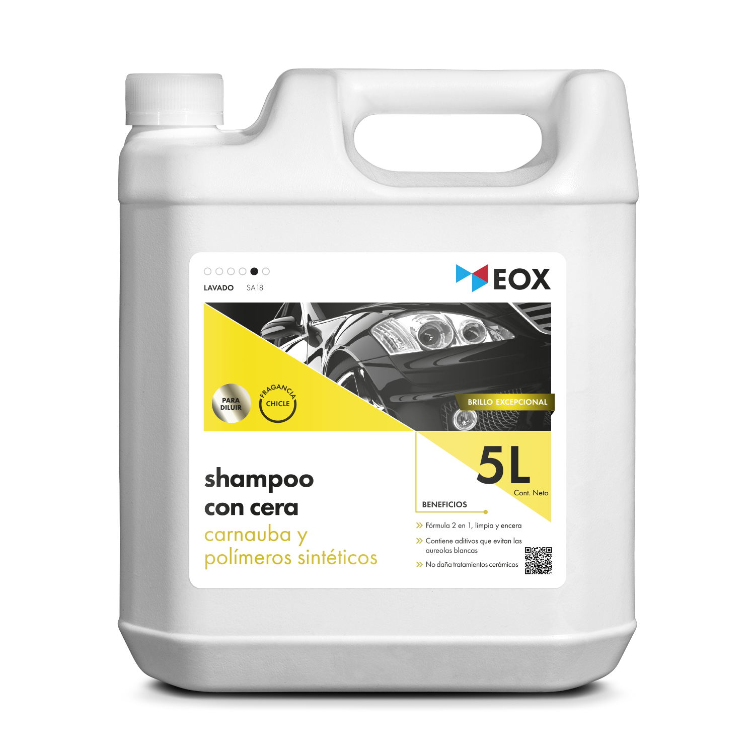 [SA18] Shampoo con Cera | Carnauba y Polímeros Sintéticos