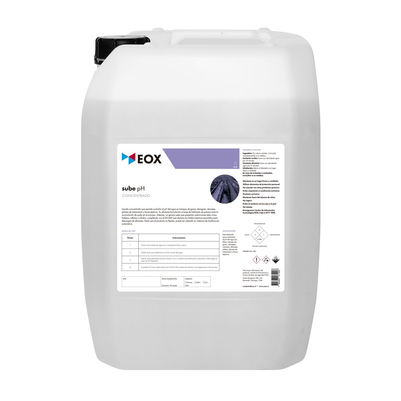 [TR01] Sube pH | Concentrado 50%